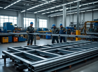 Gia Công Kết Cấu Thép Mái Tôn, Giàn Mái, Mái Kính – Giải Pháp Thẩm Mỹ, Bền Vững Và Tiết Kiệm Chi Phí 🏗️✨