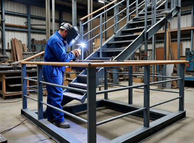 Gia Công Kết Cấu Thép Cầu Thang, Lan Can, Tay Vịn – Giải Pháp Hiện Đại Cho Công Trình Kiến Trúc