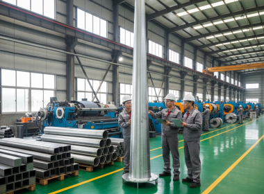 Gia công cột đèn ở TPHCM chuẩn kỹ thuật, đúng bản vẽ tại Cơ Khí Prosimex