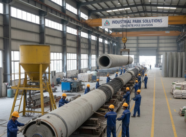 Gia Công Cột Điện Bê Tông Cho Khu Công Nghiệp Chuẩn Kỹ Thuật Tại Cơ Khí Prosimex