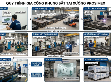 Gia công khung sắt dân dụng: cửa, lan can, cầu thang – Xu hướng thiết kế hiện đại 2026