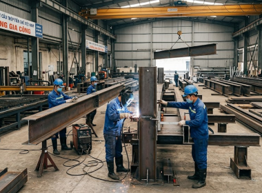 Gia công khung nhà thép tiền chế theo yêu cầu – Giải pháp xây dựng nhanh, bền, tiết kiệm