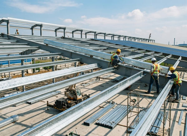 Ưu Điểm Của Xà Gồ Thép Mạ Kẽm Trong Xây Dựng Nhà Xưởng Công Nghiệp